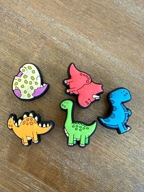 Colorful Dinosaur jibbitz- set of 5